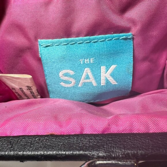 The Sak-Miniture Purse-Black/Fuchsia/Green/Yellow Stripes-Lined Pink-Wrist Purse - Picture 14 of 16